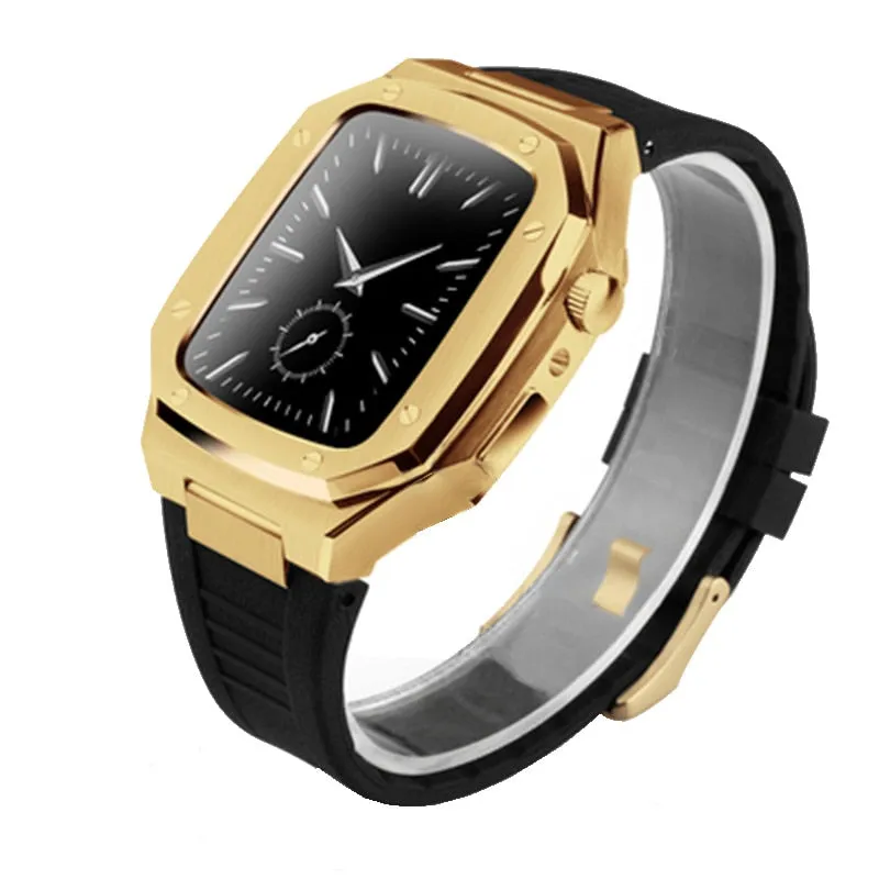 Stainless Steel Watch Case Modification Set Rubber Bracelet Series 6 5