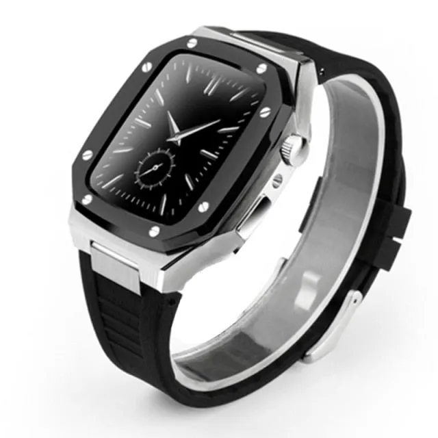 Stainless Steel Watch Case Modification Set Rubber Bracelet Series 6 5
