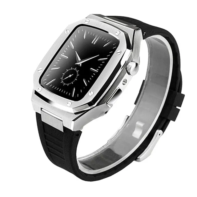 Stainless Steel Watch Case Modification Set Rubber Bracelet Series 6 5