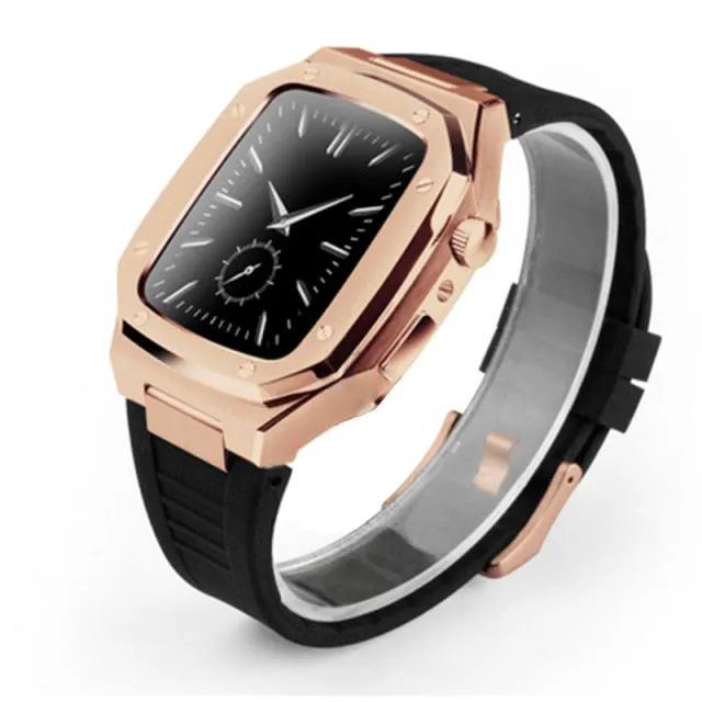 Stainless Steel Watch Case Modification Set Rubber Bracelet Series 6 5