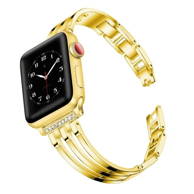 Strap for Apple Watchband 7 6 5 4 Luxury Diamond High-Quality Steel