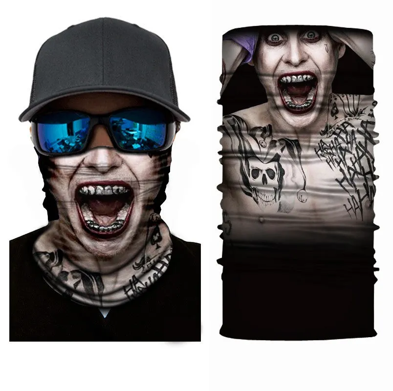 The Joker Suicide Squad 'Jared Leto' Style Mask Motorcycle Biker Scarf Face Neck Bandana Ski Paintball Snood