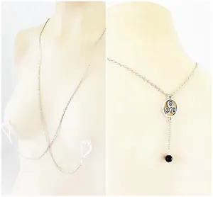 Triskelion Backdrop Necklace with Your Choice of Nipple Attachment