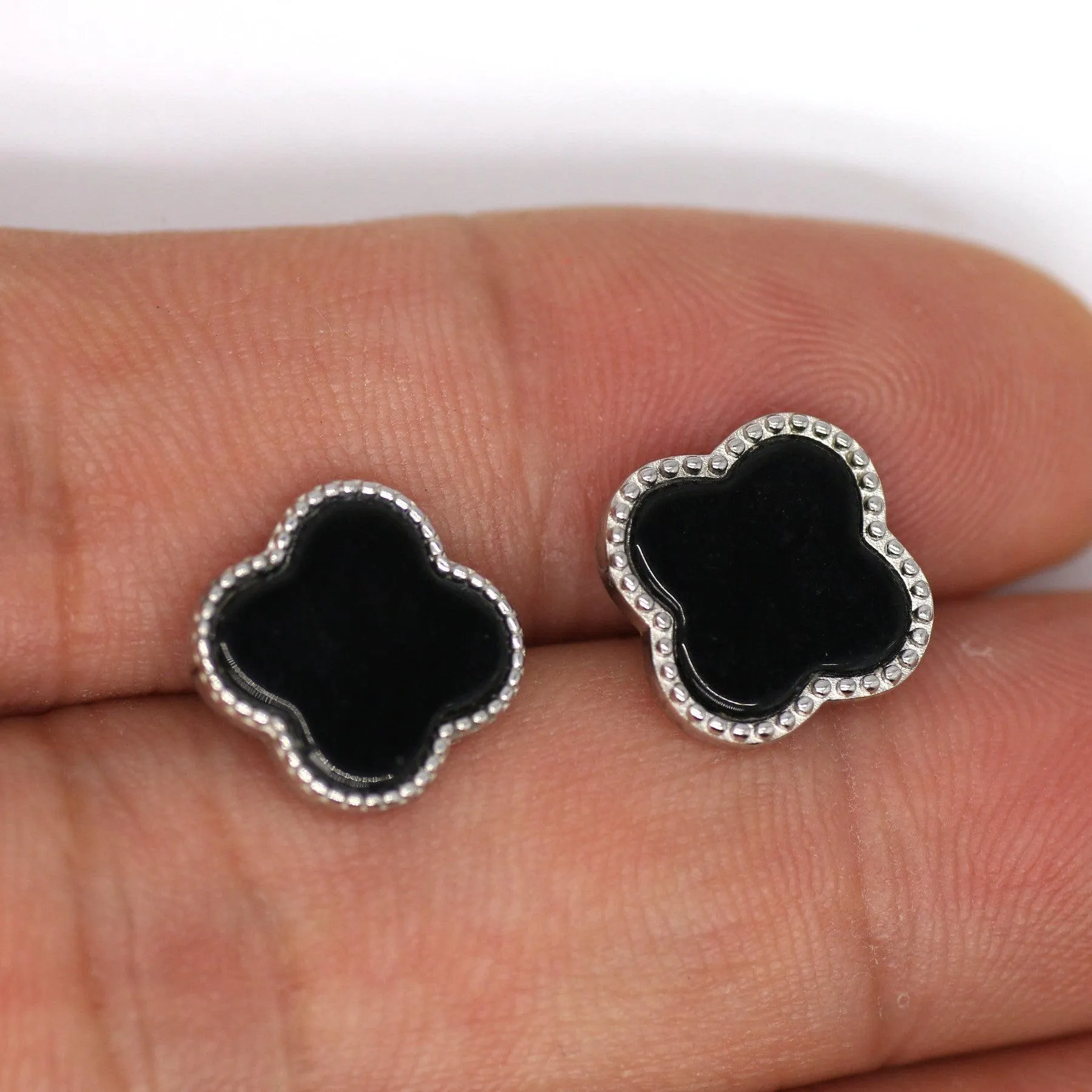 Type A Jadeite Jade Earrings s925 Silver Inlay NM-SGCX-OA0K