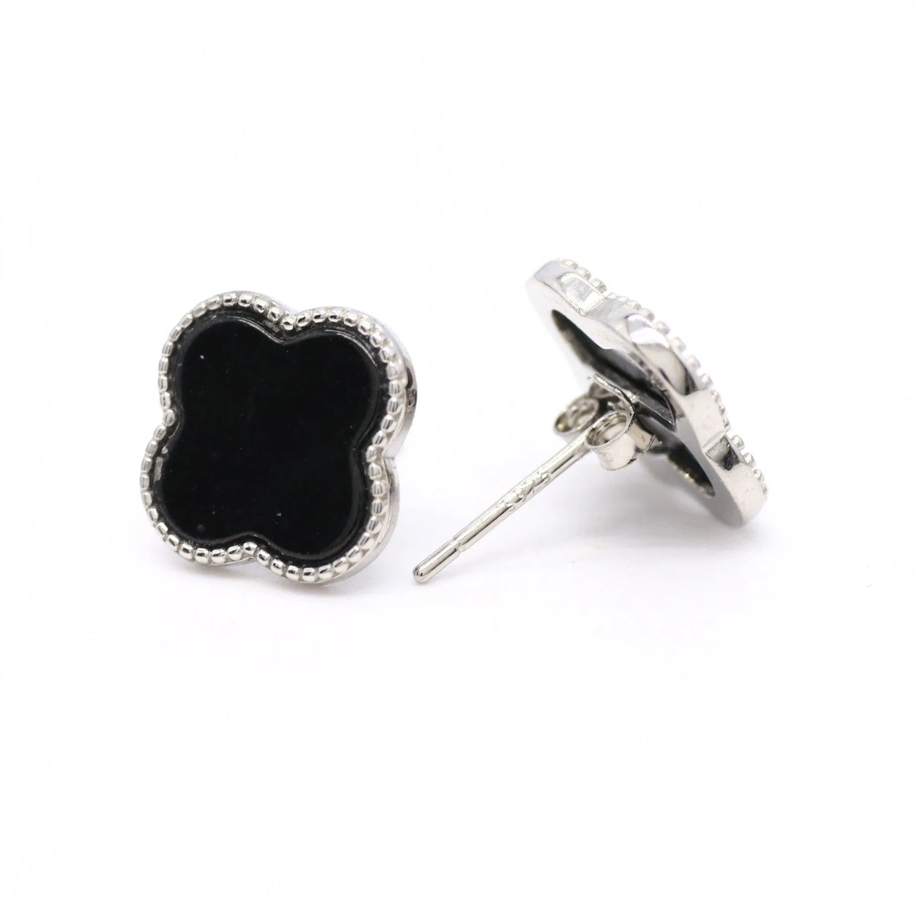 Type A Jadeite Jade Earrings s925 Silver Inlay NM-SGCX-OA0K