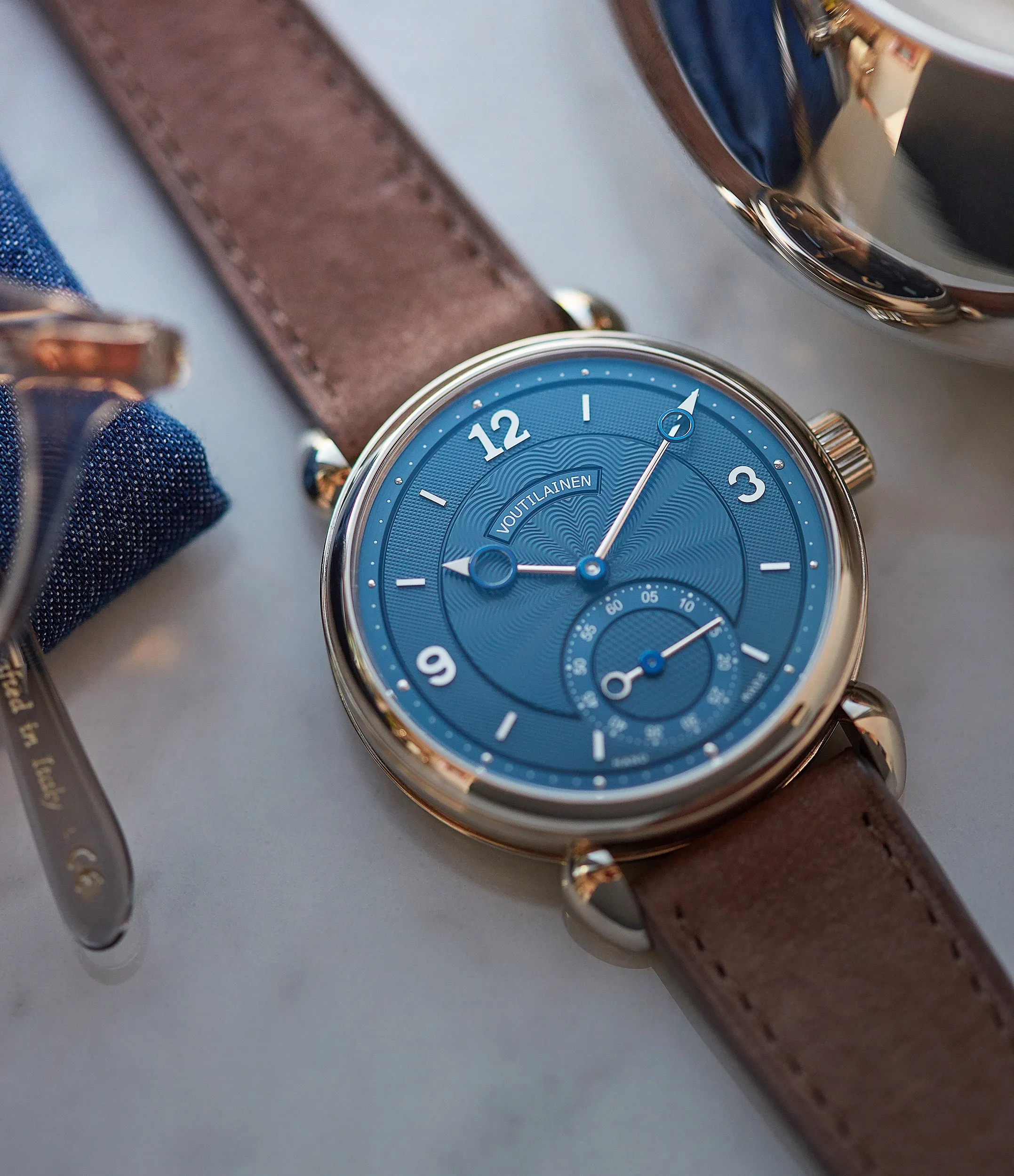 Vingt-8 | Blue Dial | White Gold
