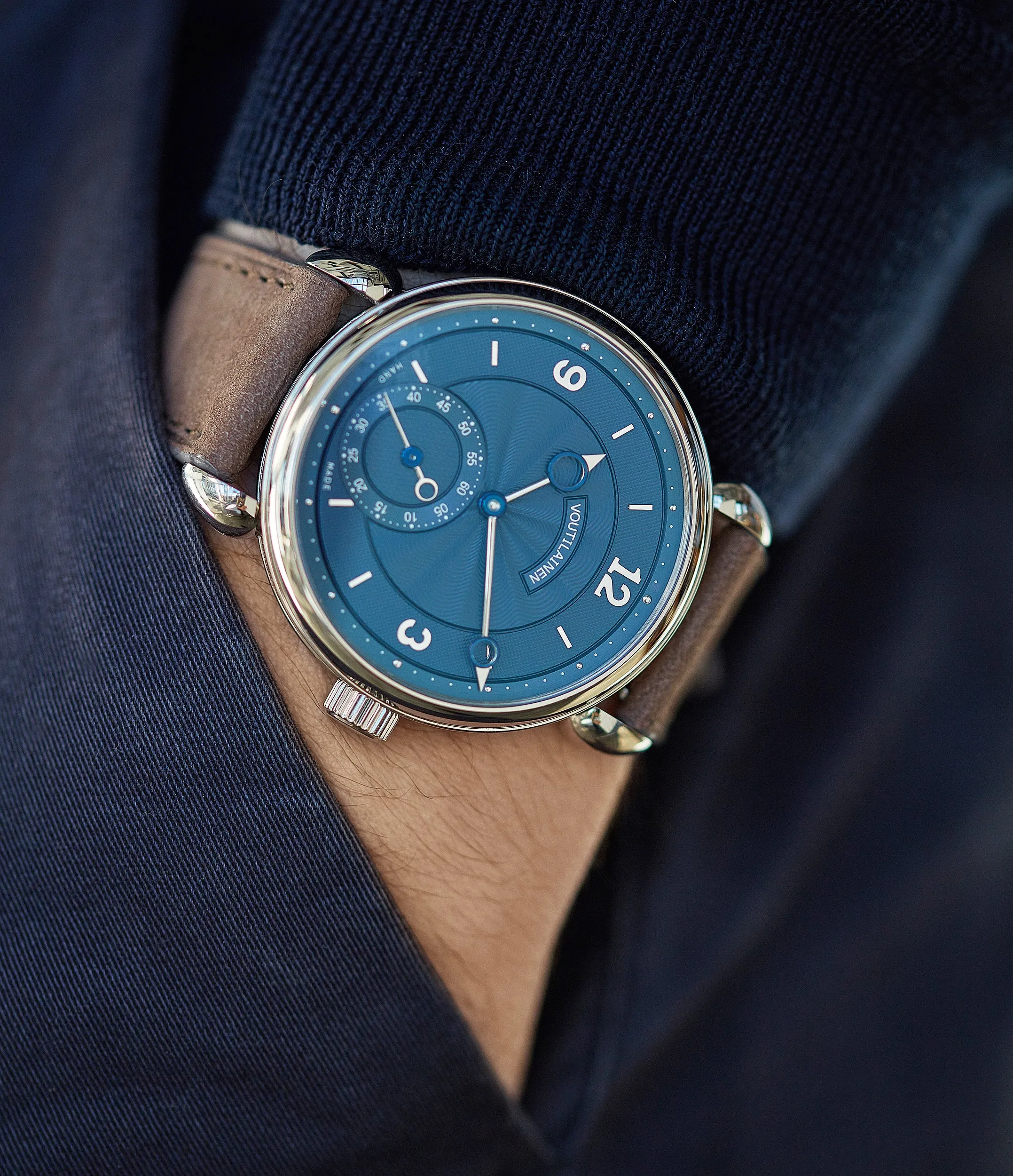 Vingt-8 | Blue Dial | White Gold