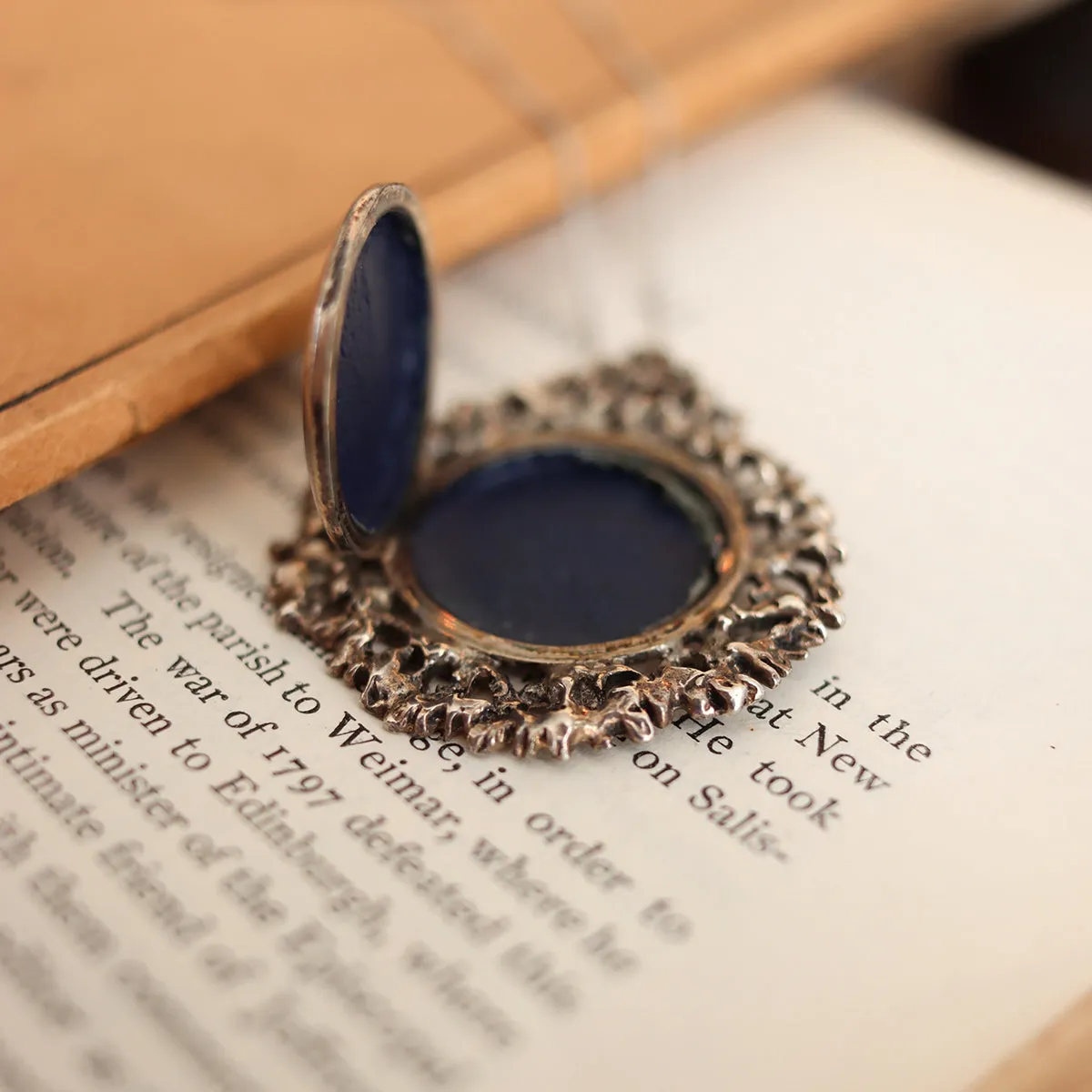 Vintage | Ornate "A" Locket Necklace