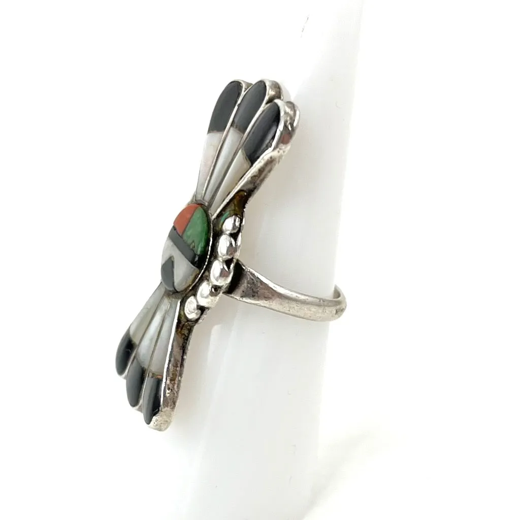 Vintage Sun Face Ring<br>Size: 5.5