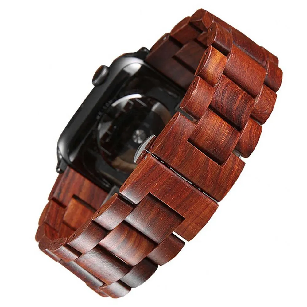 Wooden Strap Series Metal Butterfly Clasp Wristband