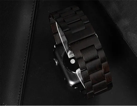 Wooden Strap Series Metal Butterfly Clasp Wristband