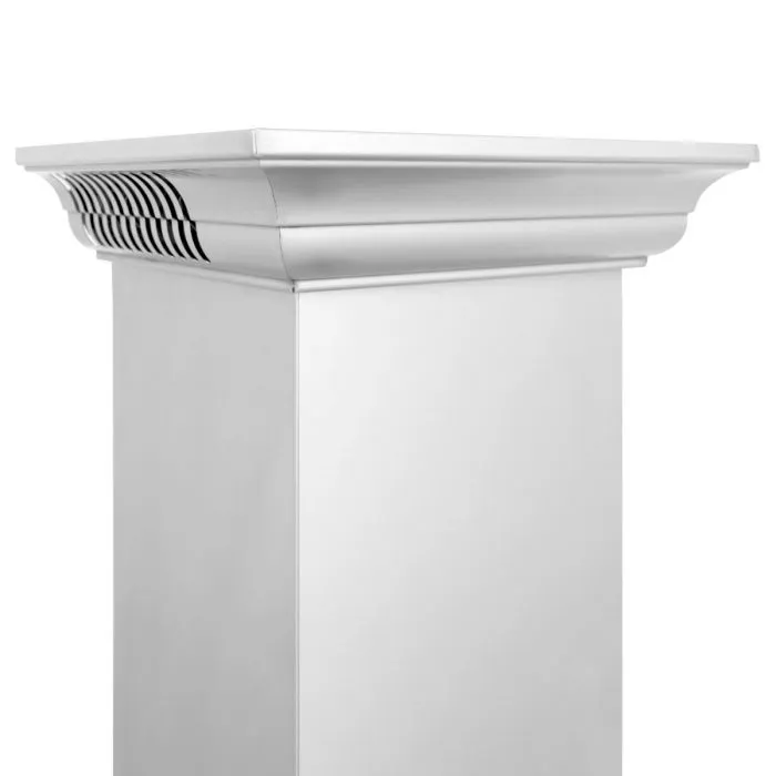 ZLINE 24 IN. Wall Mount Range Hood in Stainless Steel with Built-In CrownSound® Bluetooth Speakers (KBCRN-BT-24)