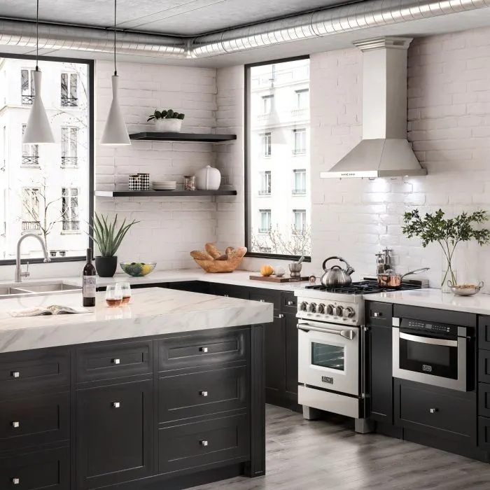 ZLINE 24 IN. Wall Mount Range Hood in Stainless Steel with Built-In CrownSound® Bluetooth Speakers (KBCRN-BT-24)