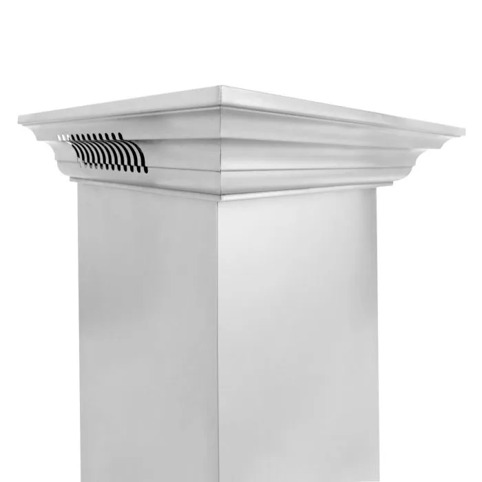 ZLINE 48 IN. Professional Wall Mount Range Hood in Stainless Steel with Built-In CrownSound® BlueTooth Speakers (667CRN-BT-48)